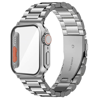 Stainless Steel Strap+PC Cover+Glass for Apple Watch Case Appearance Upgrade