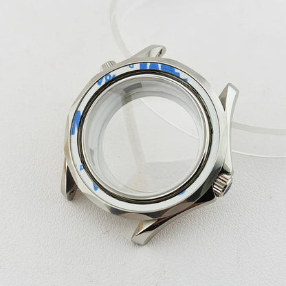 42MM Diving Watch Case Sapphire Glass Unidirectional Rotating Bezel For NH35
