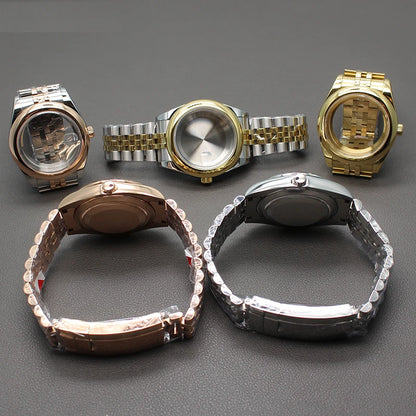 36/40mm Watch Case Sapphire Crystal For Nh35 NH36 Miyota 8215 28.5mm Dial Oyster