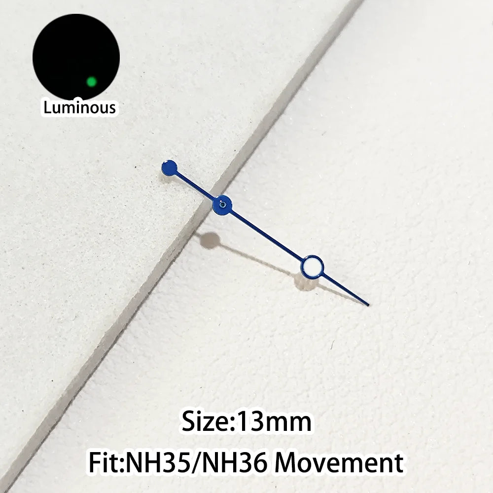 Green/Blue Green Luminous Watch Hands Fit NH35 NH36 Personalized Second Hand