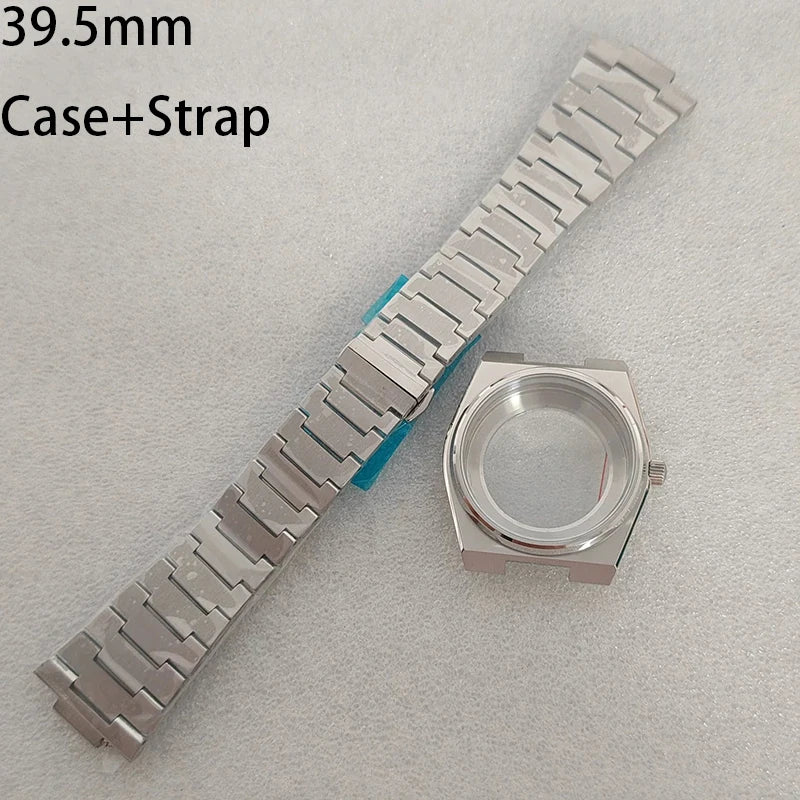 39.5mm Case+Strap Sapphire Crystal Super Player Watch Case For NH35/36/4R/7S