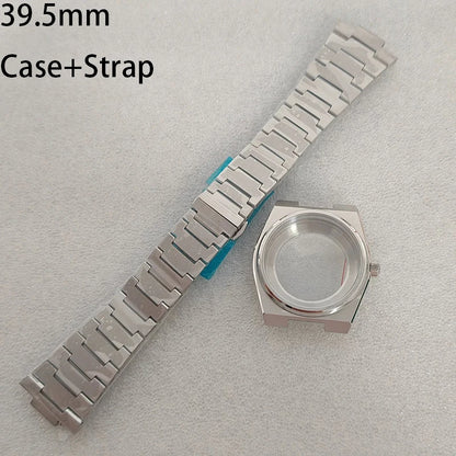 39.5mm Case+Strap Sapphire Crystal Super Player Watch Case For NH35/36/4R/7S
