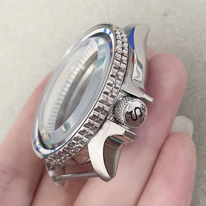 316L Steel 41.5mm 3.8 SKX007 SUB GMT 1-11 Bezel+Ring Watch Case Fit NH35/NH36