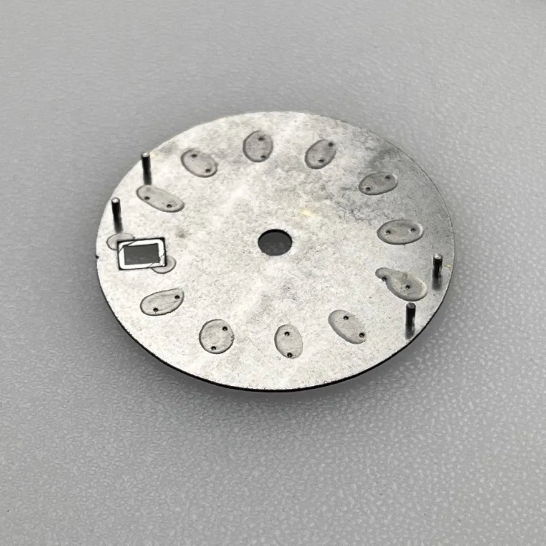28.5mm Watch Dial Metallic Texture Surface Log BGW9 Luminous for NH35 Movement