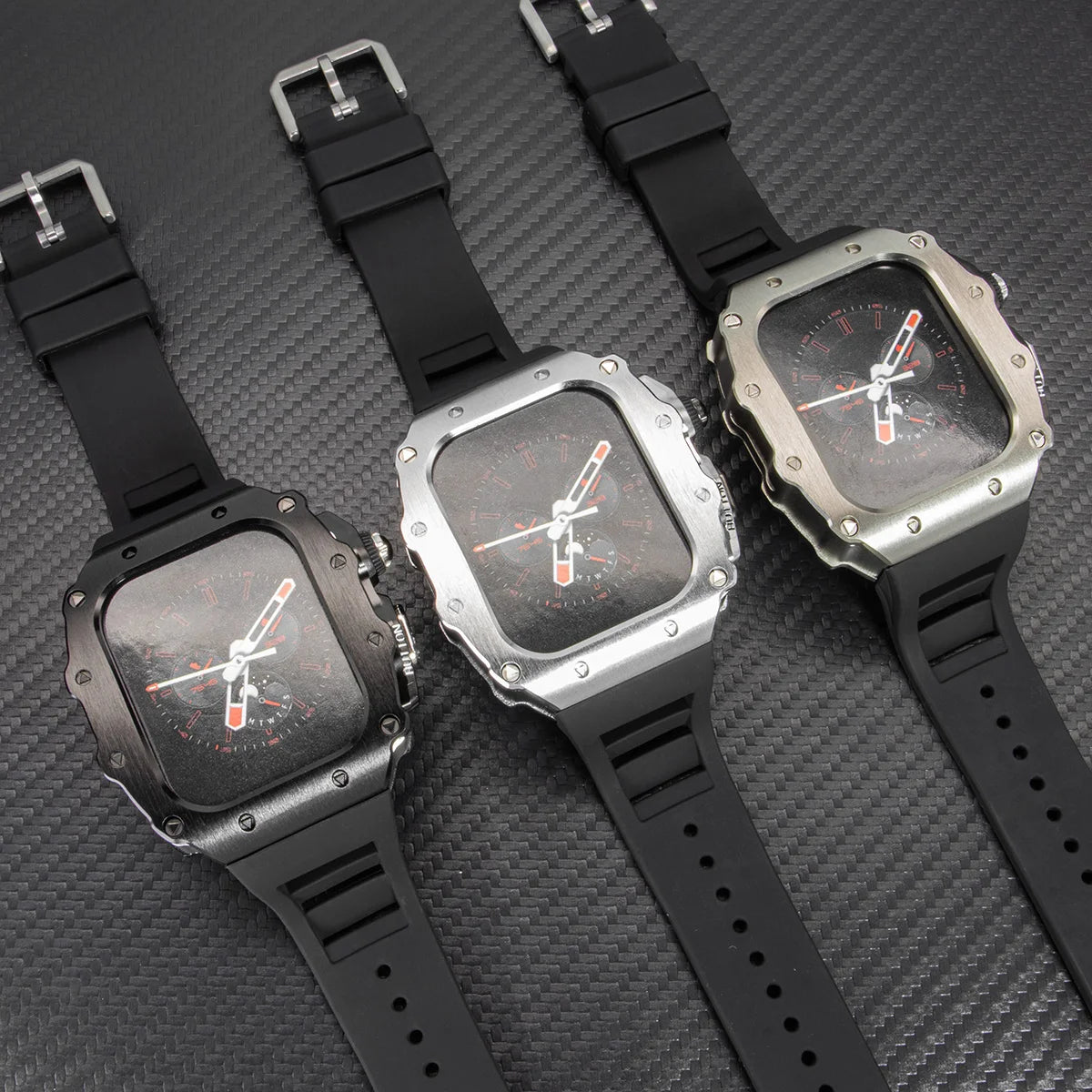 Luxury Kit for Apple Watch 10 46MM Stainless Steel Case IWatch Series 9 8 7 6 5