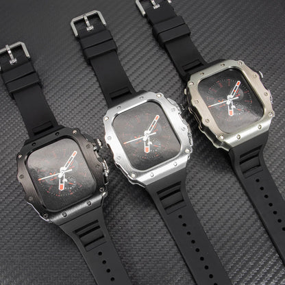 Luxury Kit for Apple Watch 10 46MM Stainless Steel Case IWatch Series 9 8 7 6 5