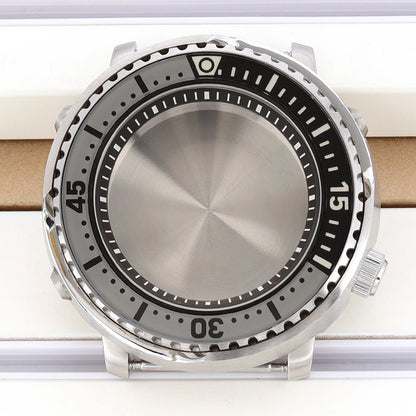 43mm Watch Case For NH34 NH35 NH36 NH38 Tuna Sapphire Crystal Luminous Bezel
