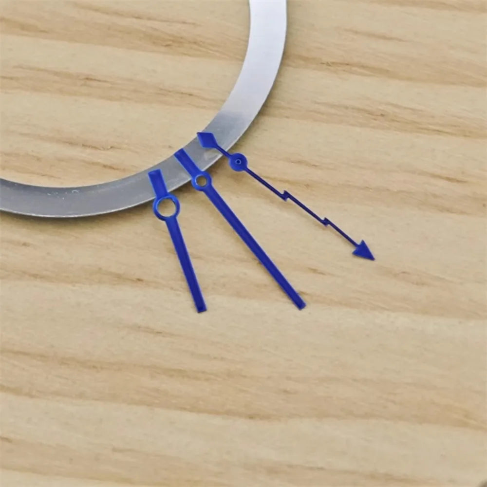 NH35 Watch Hands Blue / Sliver Lightning Log Hands for SK007 Watch NH35 NH36