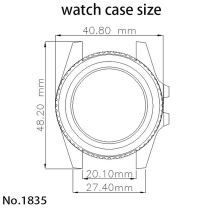 40mm Men's Watch Cases For NH34 NH35 NH36 NH38 Miyota 8215 ETA2824 YACHT-MASTER
