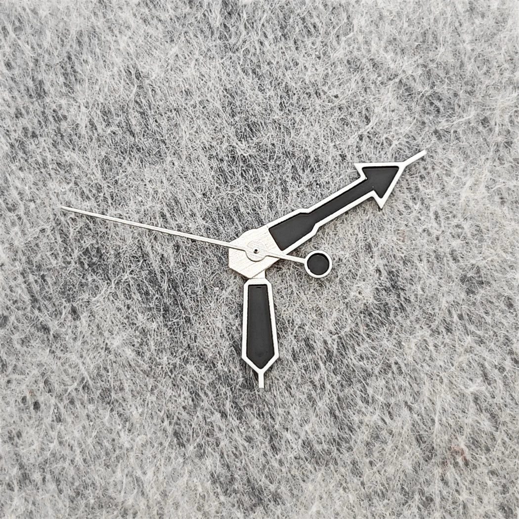 Modified Green Luminous Watch Hands White Edge Black Needle for NH35/NH36/4R/S7