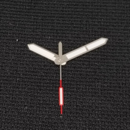 Silvery Pointer Red Second Hand Green Luminous Watch Hands for NH35/NH36/4R/7S