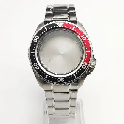 42mm Watch Case+ Strap Set SKX007 Case with Chapter Ring Sapphire for NH35 NH36