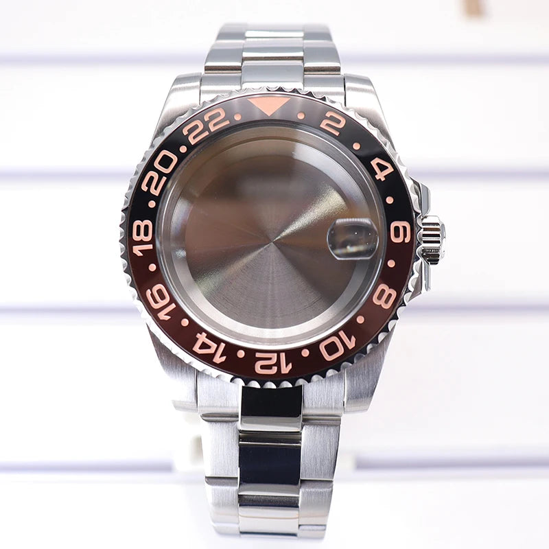 40mm Watch Cases Sapphire For Nh35 Nh36 Nh34/38 Nh70 Miyota 8215 Eta 2824 PT5000
