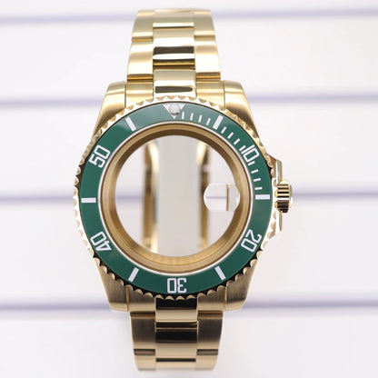 40mm Diving Watch Case Set Sapphire For NH35 NH36 NH34/38 SUB Miyota8215 Eta2824