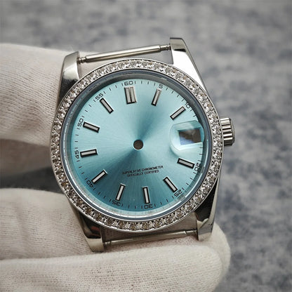 36/39mm Watch Case Transparent Caseback Sapphire Crystal for NH35/NH36/4R/7S