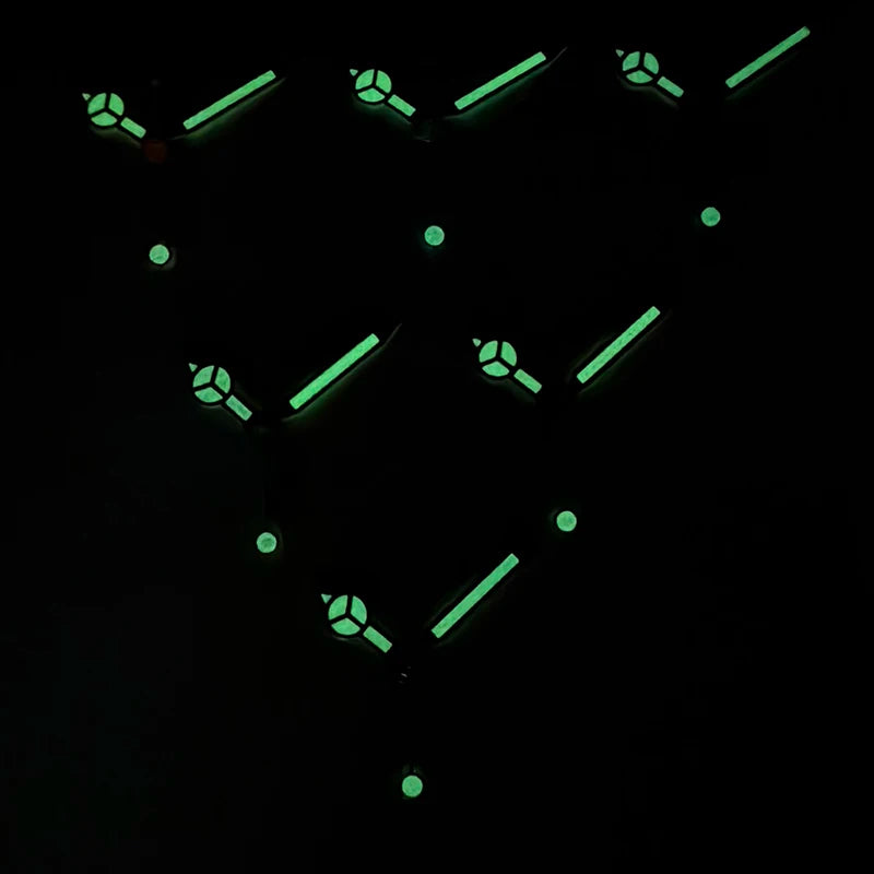 Modified Green Luminous Cusp Watch Hands Pointers for NH35/NH36/4R/7S Movement