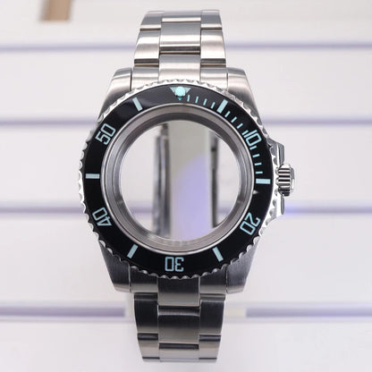 40mm Diver Case C3 Bezel Sapphire Glass For NH35 NH36 NH34 NH38 8215 Eta2824 SUB