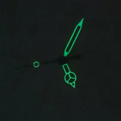 Modified White Hollowed Out with Green Luminous Watch Hands for NH35/NH36