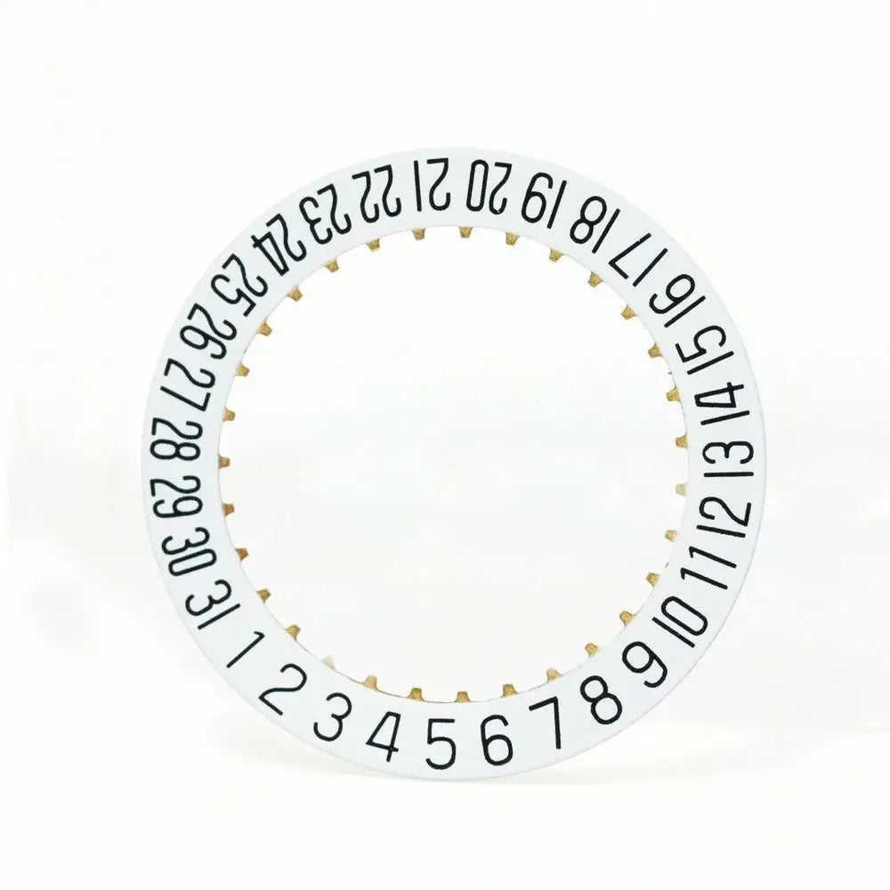 Date wheel disc replacement set for ETA 2804-2 watch movement, 2 of 5PCS, precision repair parts.