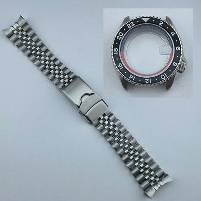5 ATM 316L Steel Watch Case with Bezel for NH35 NH34 Movement Fit 28.5mm Dial