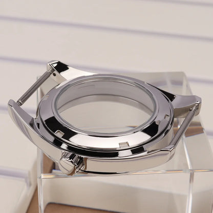 39mm Watch Cases Bevel Edge Polished Bezel For NH34 NH35 NH36 NH38 4R36