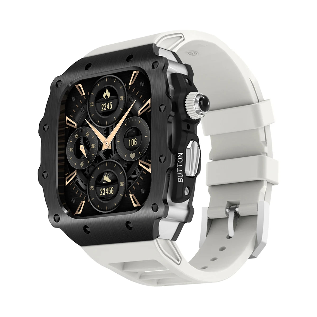 Luxury Kit for Apple Watch 10 46MM Stainless Steel Case IWatch Series 9 8 7 6 5
