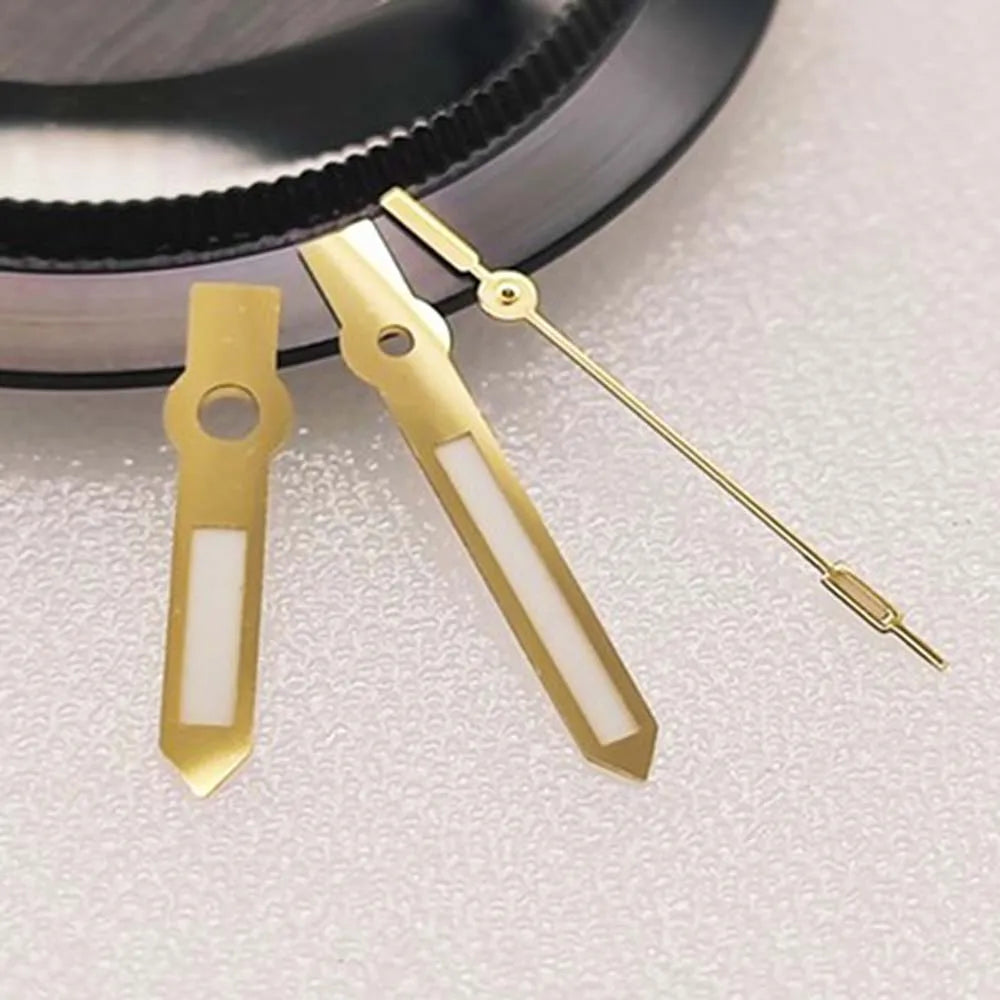 C3 Green Luminous Watch Hands for NH35 NH36 3Pins Needles Movement Modified