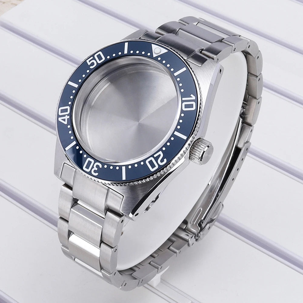 40mm Watch Case For Mod SPB143J1/SPB253J1 Tiger Whale NH35 NH36 NH34 4R36 NH70