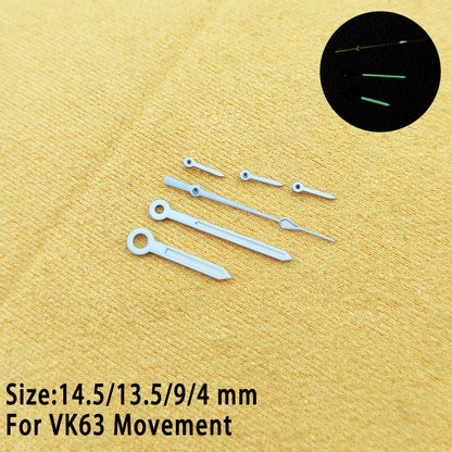 39.7mm Case 20mm Strap for VK63 Watch Head Silver Black Assembled Case Moon Case