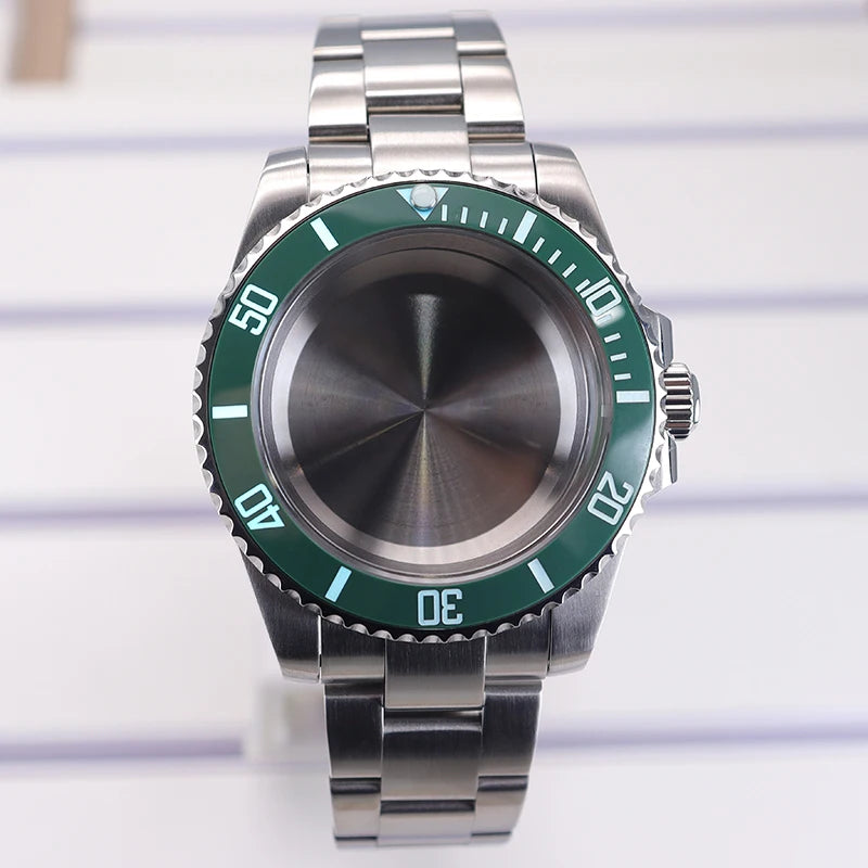 40mm Diver Case C3 Bezel Sapphire Glass For NH35 NH36 NH34 NH38 8215 Eta2824 SUB