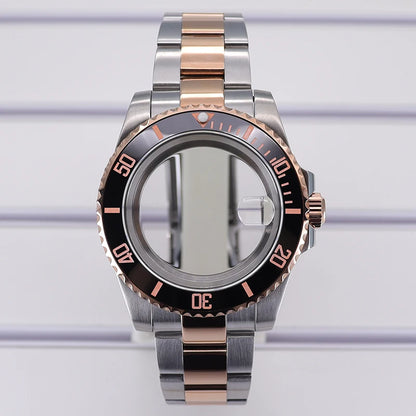 40mm Cases For NH35 NH34 NH36 NH38 NH70 Miyota8215 Eta2824 Unidirectional Bezel