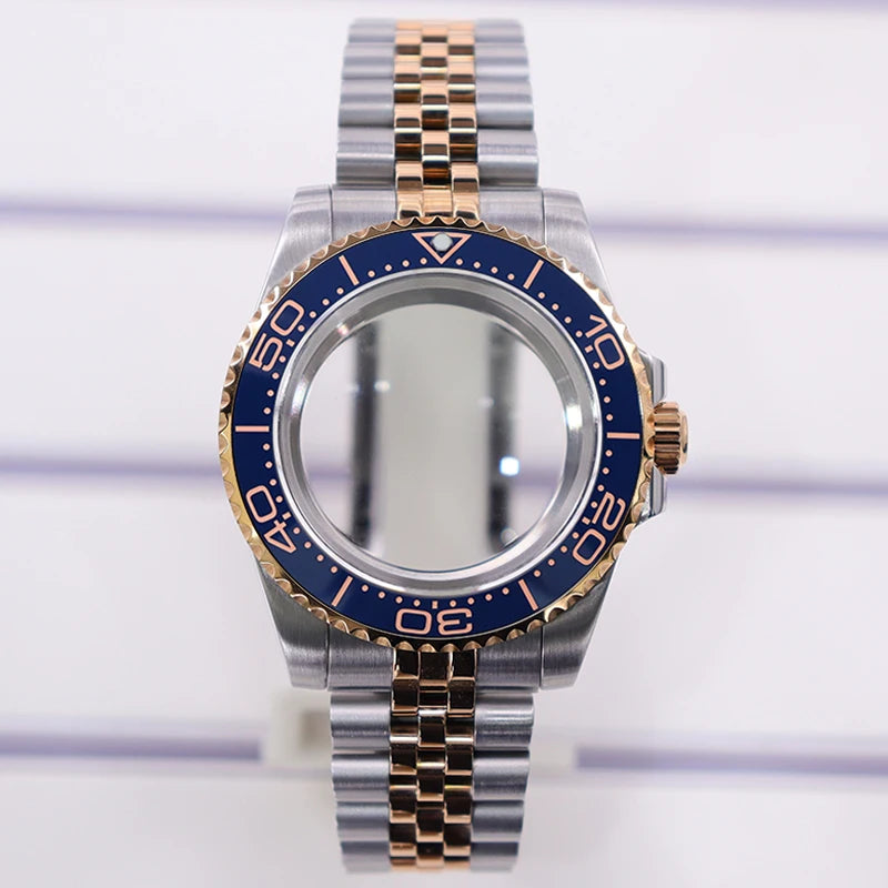 40mm Diver Watch Case For 4R NH35/36 NH38 NH70 Miyota8215 Eta2824 Sapphire Glass