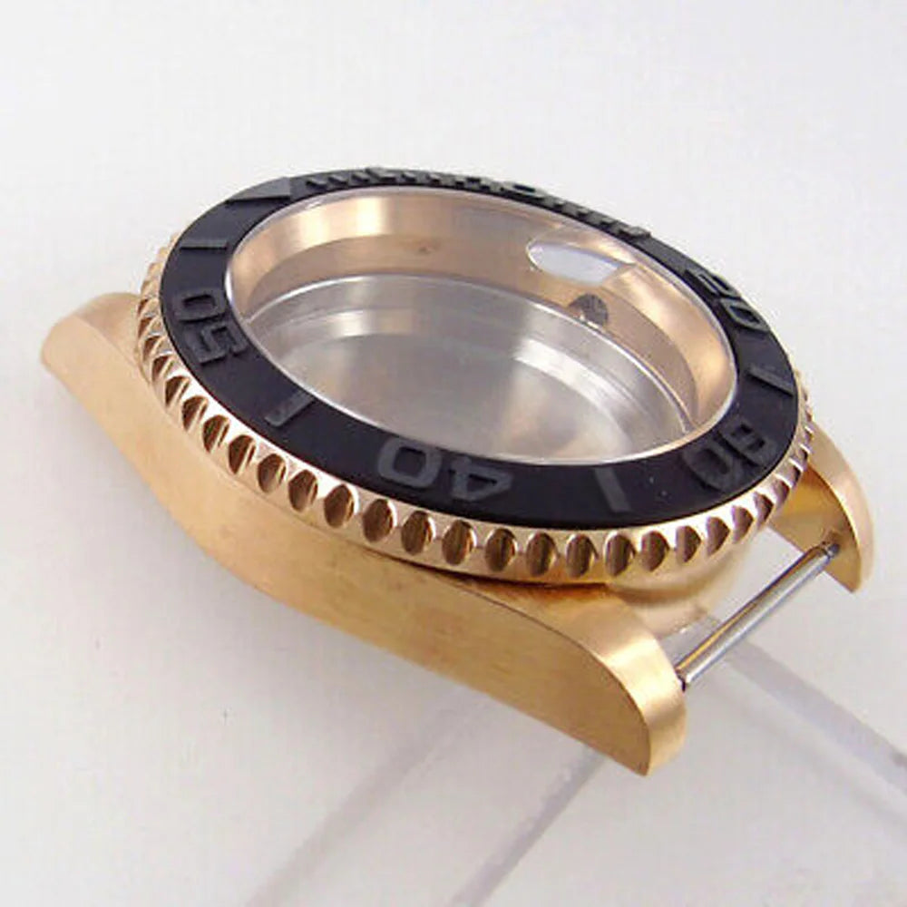 40mm CUSN8 solid Bronze sapphire glass Watch Case fit Japan NH35 NH36 ETA 2824
