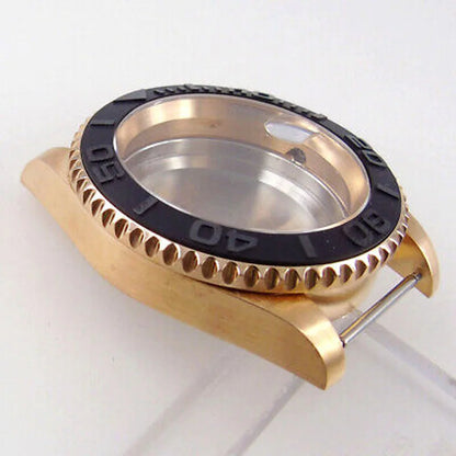 40mm CUSN8 solid Bronze sapphire glass Watch Case fit Japan NH35 NH36 ETA 2824