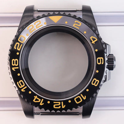 40mm Watch Case For NH34 NH35 NH36 NH38 NH70 4R36 Miyota 8215 Eta 2824 GMT SUB