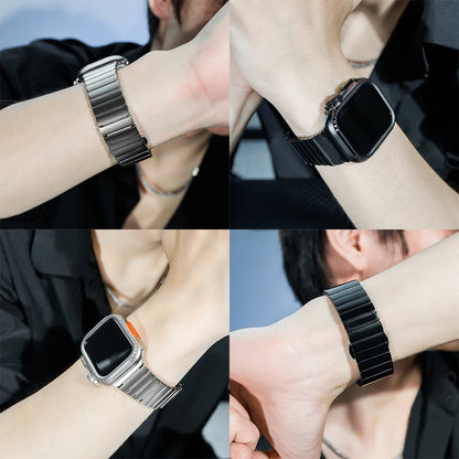 Steel Case+Strap for Apple Watch Metal Band Protective Shell  Series 10 9 8