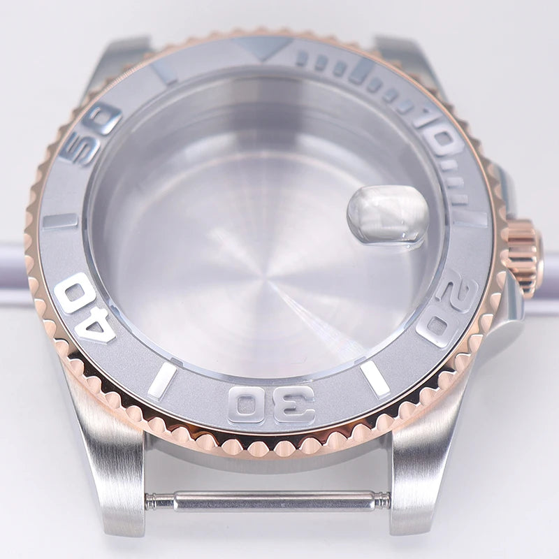 40mm Watch Case Sapphire For NH34/35/36 Eta2824 PT5000 Miyota8215 8205 YACHT