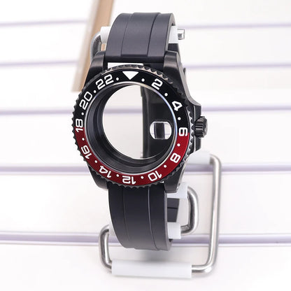 40mm Watch Case PVD Strap Sapphire For NH35 NH36 NH34 ETA 2824 8215 GMT SUB