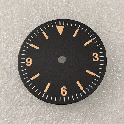 28.5mm Retro Submarine Dial And Hand With 369 Digits Suitable For NH34 NH35 NH36