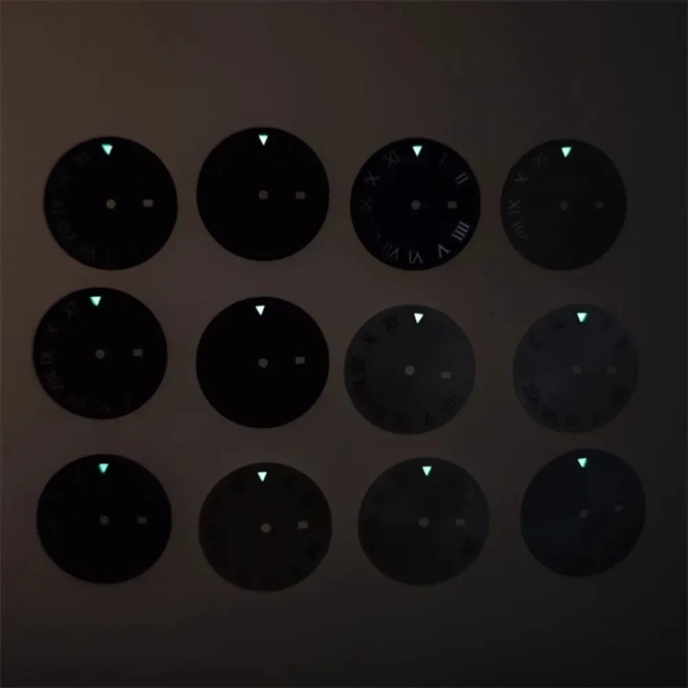 24.5MM Watch Dial Arabic Scale Surface BGW9 Luminous for NH05/NH06 for 31mm Case
