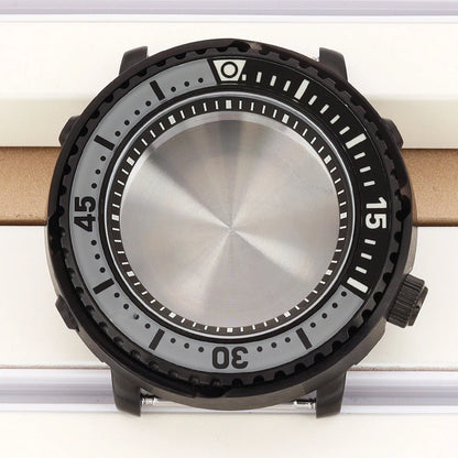 43mm Watch Case For NH34 NH35 NH36 NH38 Tuna Sapphire Crystal Luminous Bezel