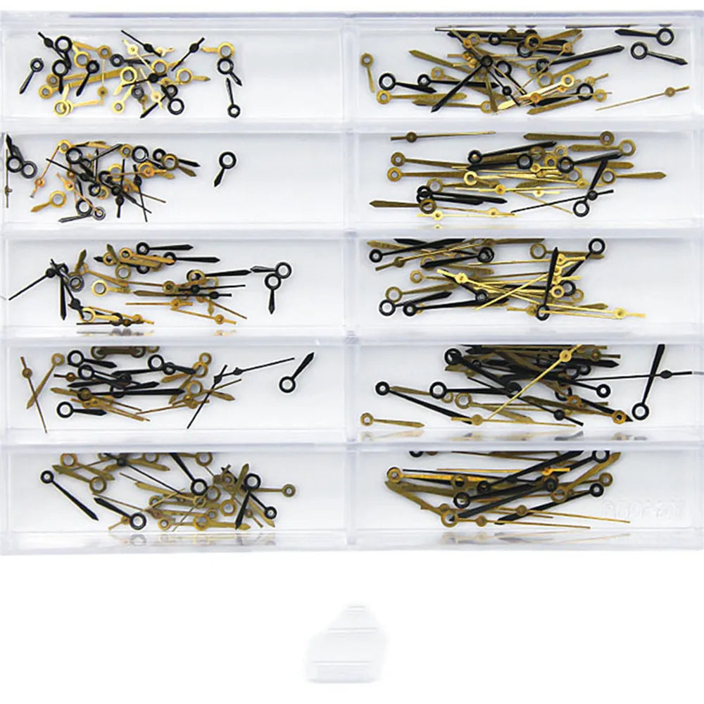 100 Sets Watch Hands Hour Minute Second Hand for 2035 Movement Modified 3Pins