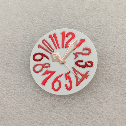 33.2mm Enamel Literal Dial 40mm Steel Watch Case and Strap Set for NH35 / NH36