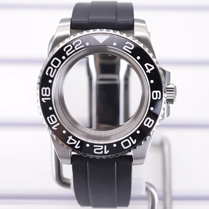 40mm Watch Case For 4R NH35 NH36 NH34/38 NH70 8215 Eta2824 PT5000 Sapphire Glass