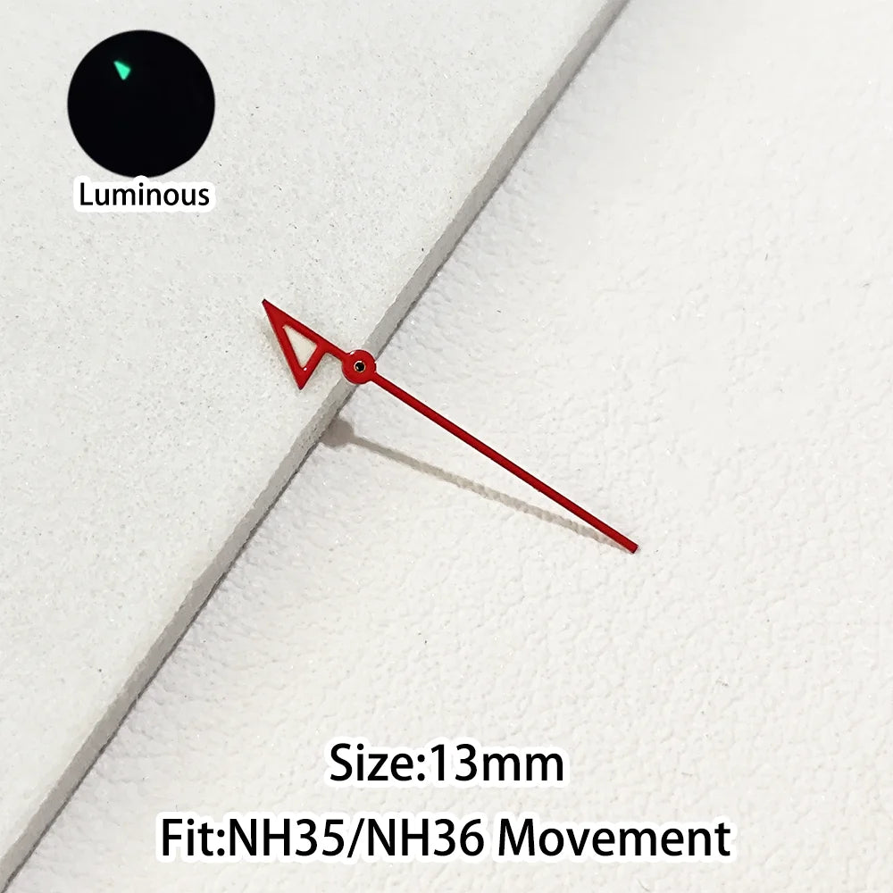 Green/Blue Green Luminous Watch Hands Fit NH35 NH36 Personalized Second Hand