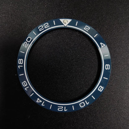 Sloping 41.5*32.8mm Ceramic Bezel GMT and Diving Watch Insert For Mens Watch Replace Watch Face Watch Bezel Inserts Accessories