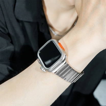 Steel Case+Strap for Apple Watch Metal Band Protective Shell  Series 10 9 8