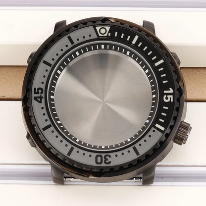 43mm Watch Case For NH34 NH35 NH36 NH38 Tuna Sapphire Crystal Luminous Bezel