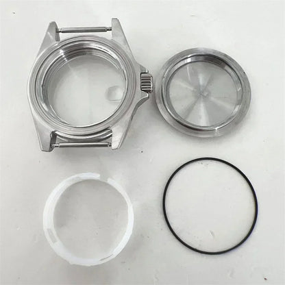 40MM Stainless Steel Watche Case Aluminum Bezel Sapphire for 8215/8200/8205/2813
