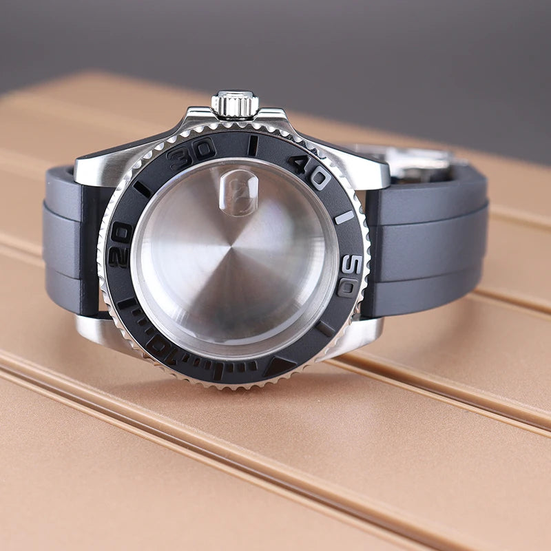 40mm Men's Watch Cases For NH34 NH35 NH36 NH38 Miyota 8215 ETA2824 YACHT-MASTER